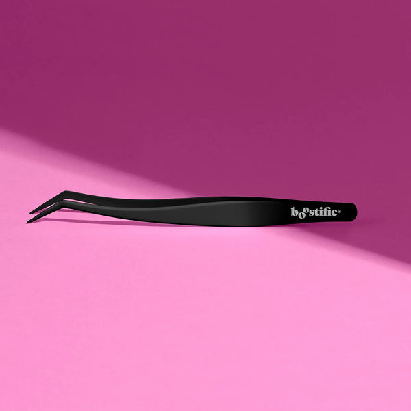 Non-stick eyelash applicator tweezers