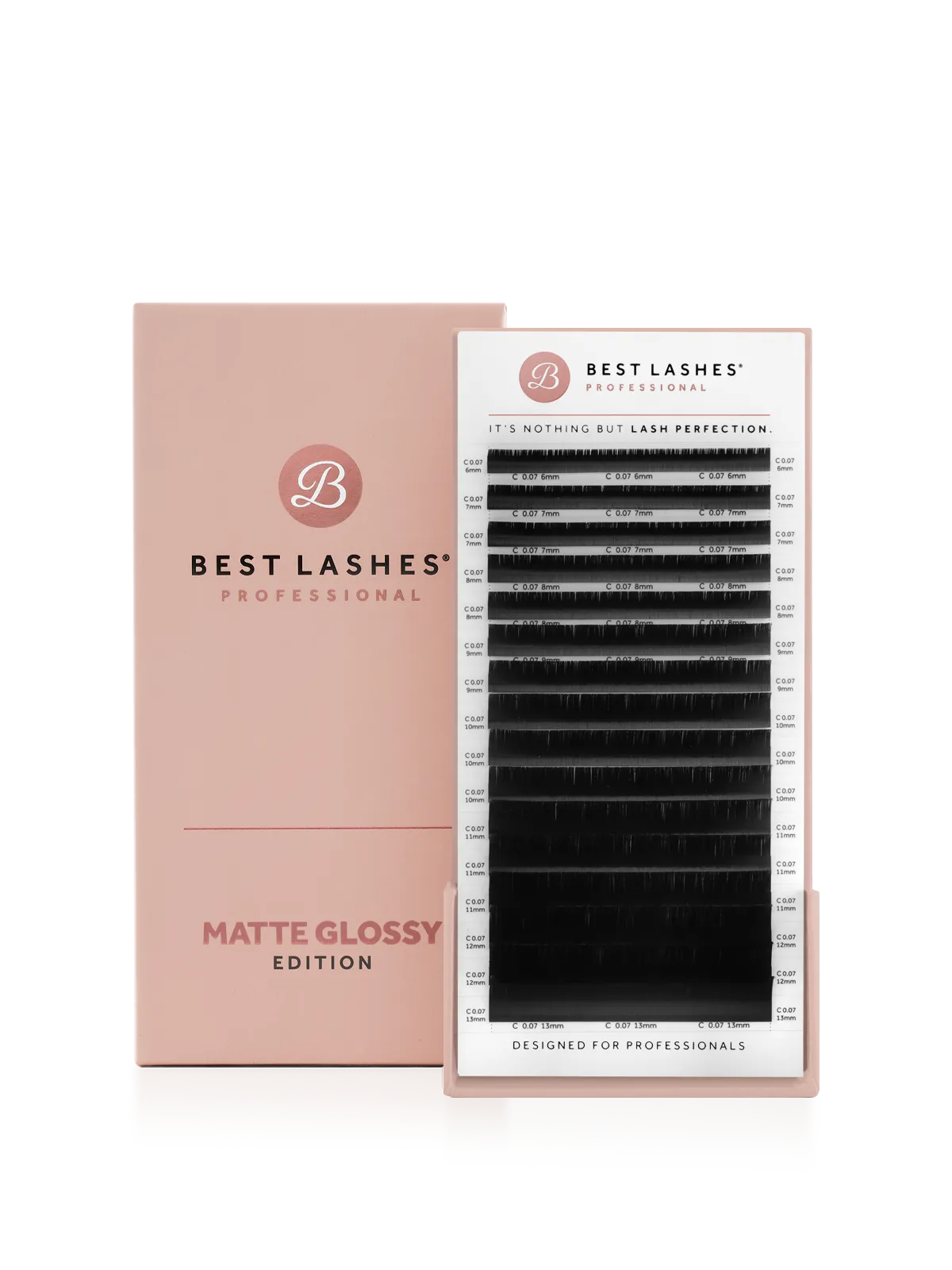 Matte Glossy Edition Eyelashes - 16 lines - 0.07