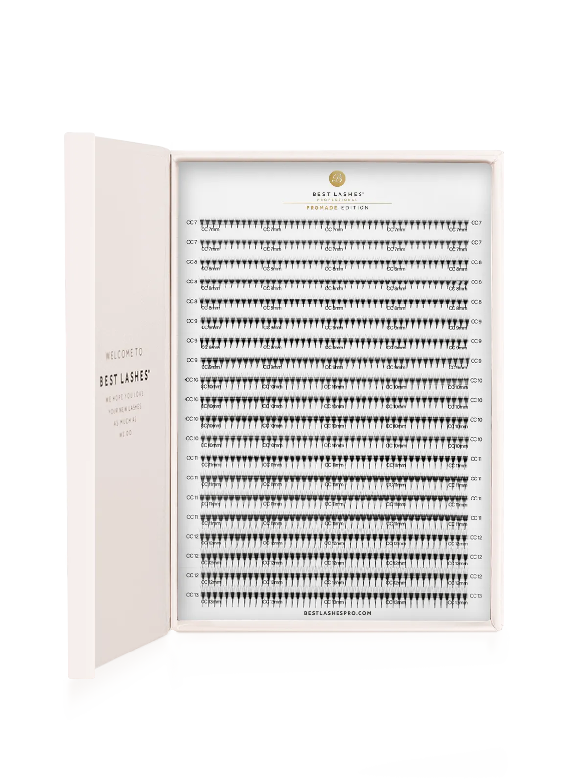 Premade Edition Eyelashes - 20 lines 4D 0.07