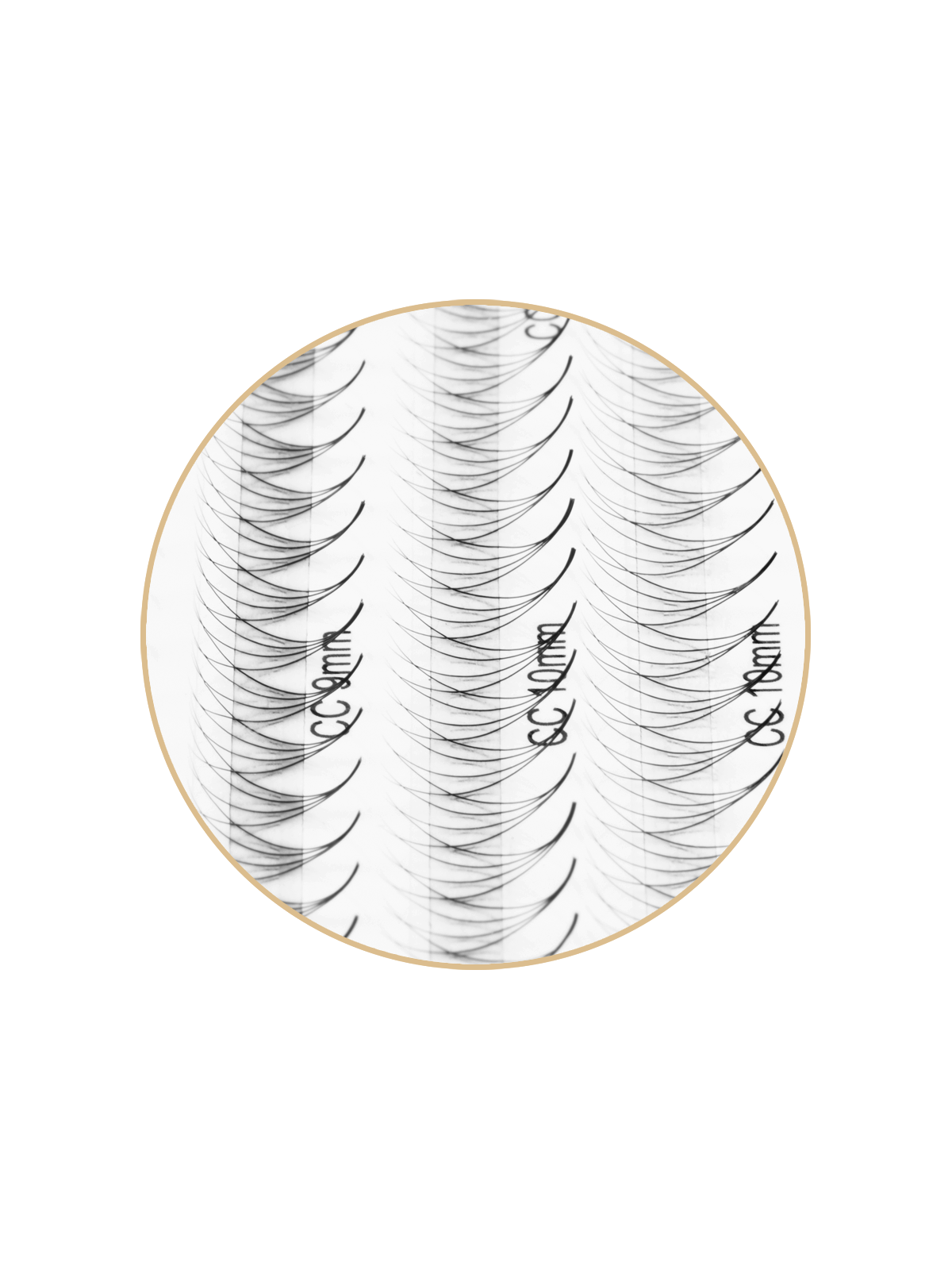 Premade Edition Eyelashes - 20 lines 4D 0.07