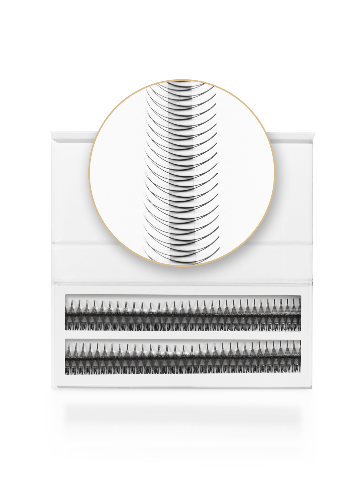 Premade Dramatic Eyelashes - Rapid - 2D closed