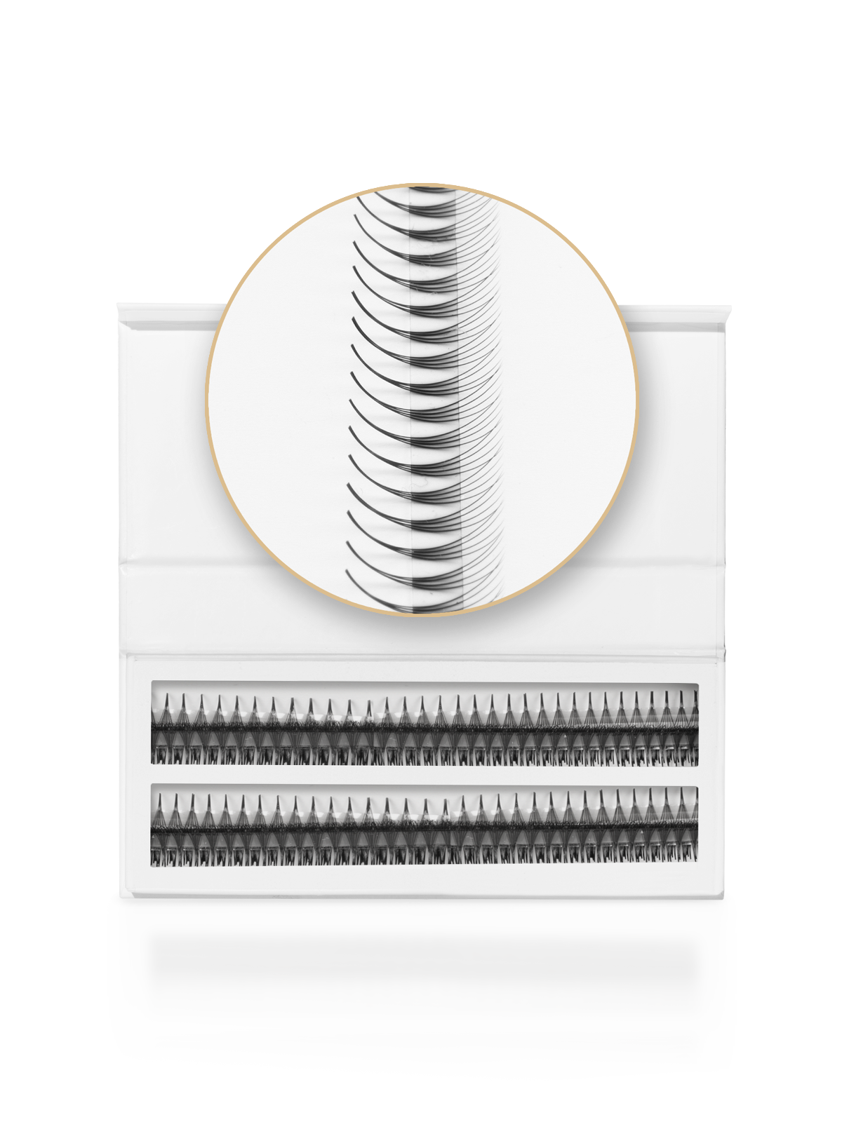 Premade Dramatic Eyelashes - Rapid - 4D closed