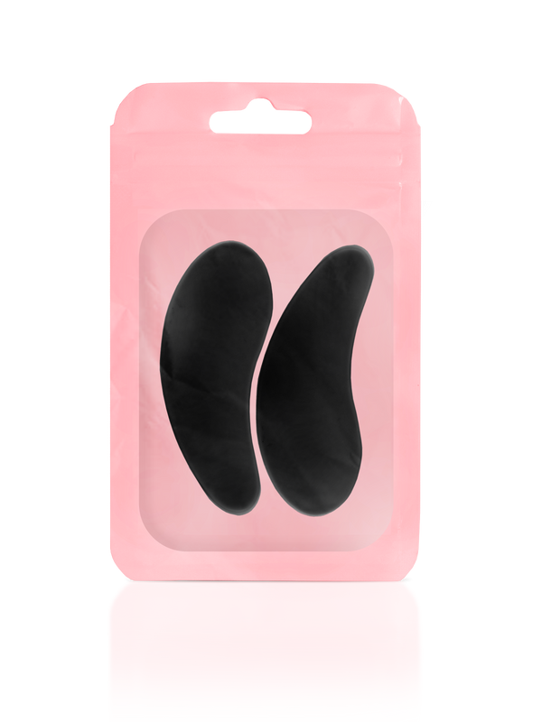Reusable black silicone eye pad